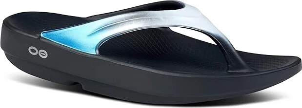 OOFOS Women's OOlala Luxe Thong Women's Walking Shoes Frost : 6 M, Rubber
