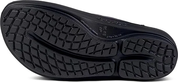 OOFOS Women's Oolala Luxe Women's Sandals Midnight Spectre : 5 M, Synthetic - Image 3