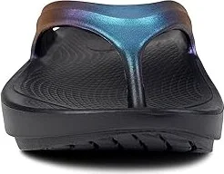 OOFOS Women's Oolala Luxe Women's Sandals Midnight Spectre : 5 M, Synthetic - Image 5