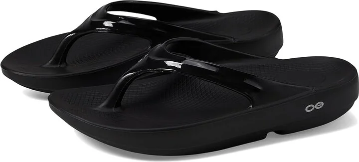 OOFOS Women's OOlala Sandal Women's Sandals Black/Black : 5 M, Synthetic