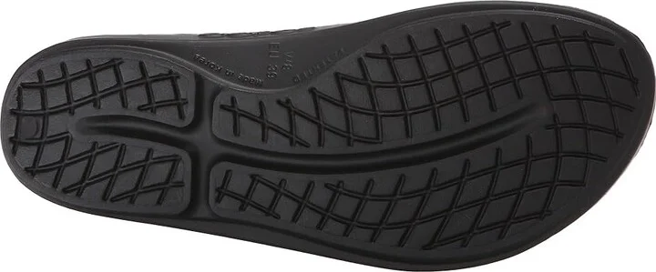 OOFOS Women's OOlala Sandal Women's Sandals Black/Latte : 5 M, Synthetic - Image 4