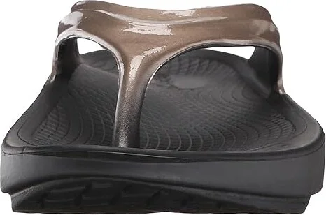 OOFOS Women's OOlala Sandal Women's Sandals Black/Latte : 5 M, Synthetic - Image 6
