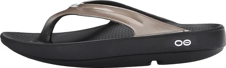 OOFOS Women's OOlala Sandal Women's Sandals Black/Latte : 5 M, Synthetic - Image 7