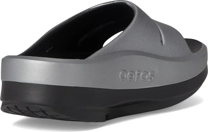 OOFOS Women's OOmega OOahh Slide Women's Shoes Basalt : 9 M, Synthetic - Image 4