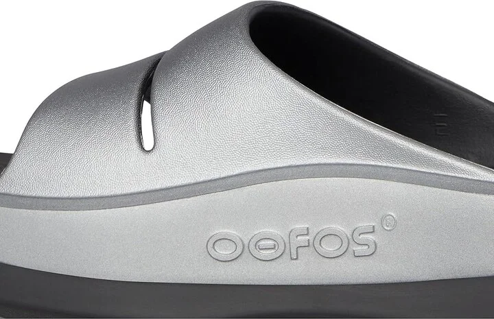 OOFOS Women's OOmega OOahh Slide Women's Shoes Basalt : 9 M, Synthetic - Image 7