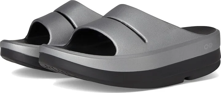 OOFOS Women's OOmega OOahh Slide Women's Shoes Basalt : 9 M, Synthetic