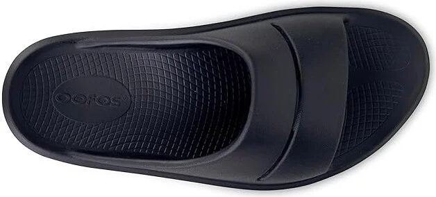 OOFOS Women's OOmega OOahh Slide Women's Shoes Black : 6 M, Synthetic - Image 2