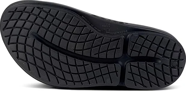 OOFOS Women's OOmega OOahh Slide Women's Shoes Black : 6 M, Synthetic - Image 3