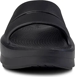 OOFOS Women's OOmega OOahh Slide Women's Shoes Black : 6 M, Synthetic - Image 5