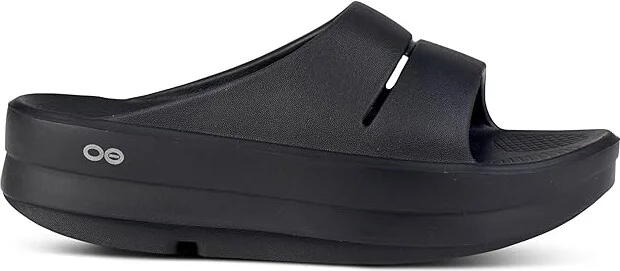 OOFOS Women's OOmega OOahh Slide Women's Shoes Black : 6 M, Synthetic - Image 7