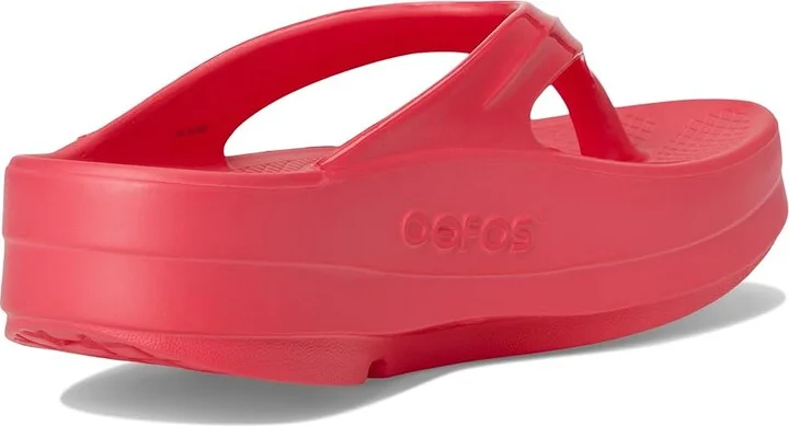 OOFOS Women's OOmega OOlala Luxe Women's Shoes Neon Berry : 7 M, Synthetic - Image 4