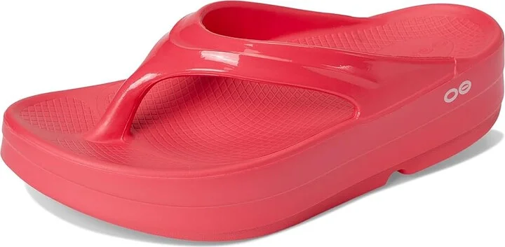 OOFOS Women's OOmega OOlala Luxe Women's Shoes Neon Berry : 7 M, Synthetic - Image 5