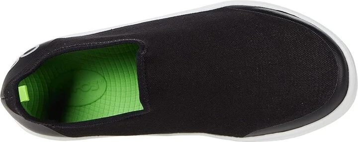 OOFOS Women's OOmg Eezee Limited Women's Shoes White/Black : 5 M, Textile - Image 2