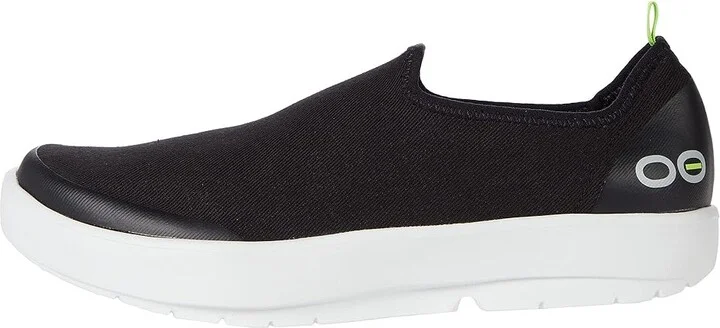 OOFOS Women's OOmg Eezee Limited Women's Shoes White/Black : 5 M, Textile - Image 6
