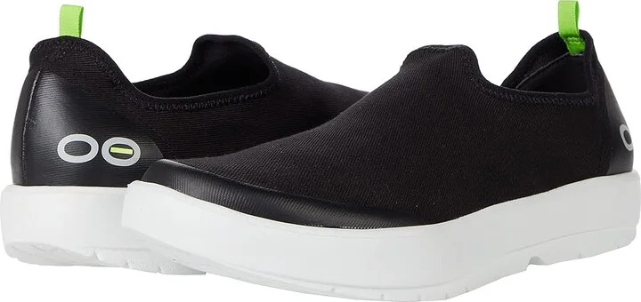 OOFOS Women's OOmg Eezee Limited Women's Shoes White/Black : 5 M, Textile