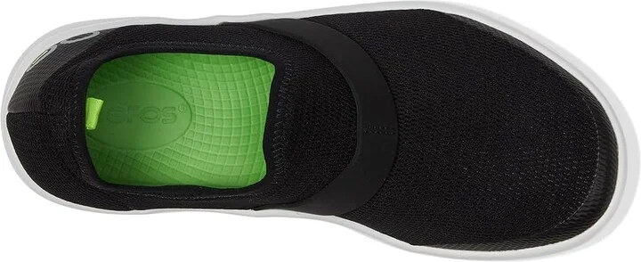 OOFOS Women's OOmg Low Mesh Women's Slip on Shoes White/Black : 5 M, Textile - Image 3