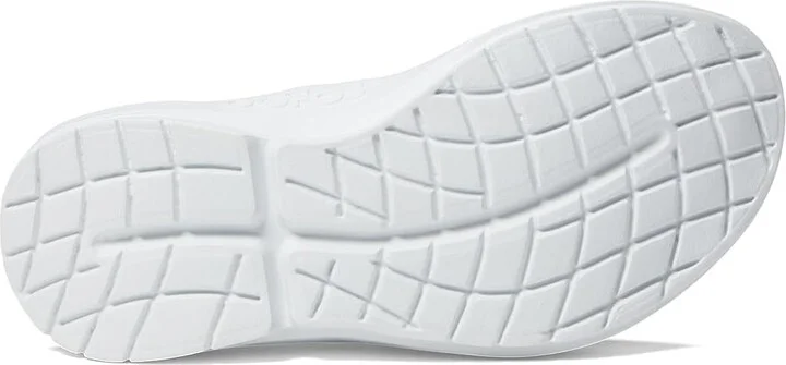 OOFOS Women's OOmg Low Mesh Women's Slip on Shoes White/Black : 5 M, Textile - Image 4