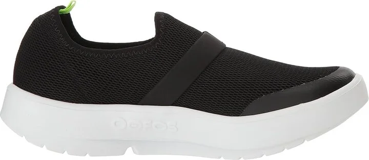 OOFOS Women's OOmg Low Mesh Women's Slip on Shoes White/Black : 5 M, Textile - Image 8