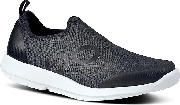 OOFOS Women's OOmg Sport Shoe Women's Shoes White/Black : 5 M, Textile