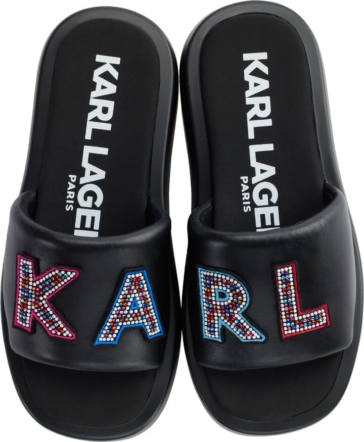Opal Studs Platform Slide Sandal - Image 3