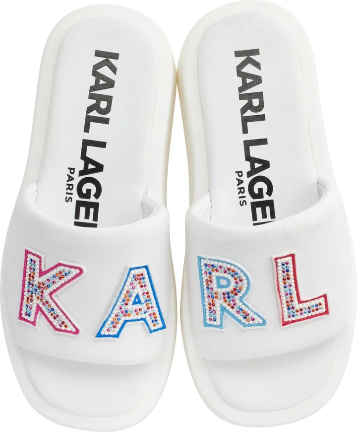 Opal Studs Platform Slide Sandal - Image 7