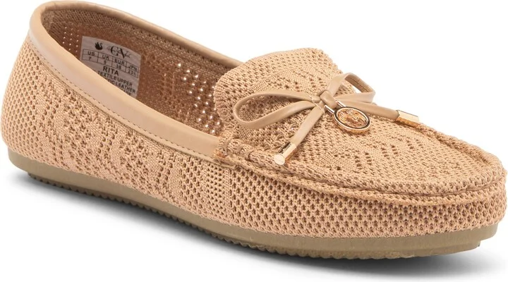Open Knit Bow Loafer