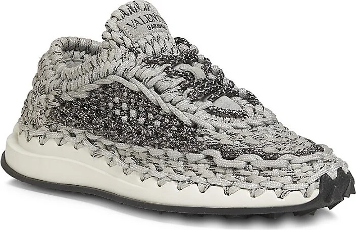 Open-Knit Low-Top Sneakers - Image 2