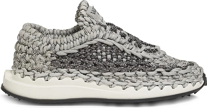 Open-Knit Low-Top Sneakers