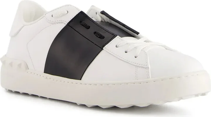 Open leather sneakers - Image 2