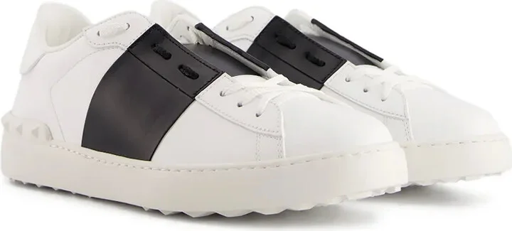 Open leather sneakers - Image 3