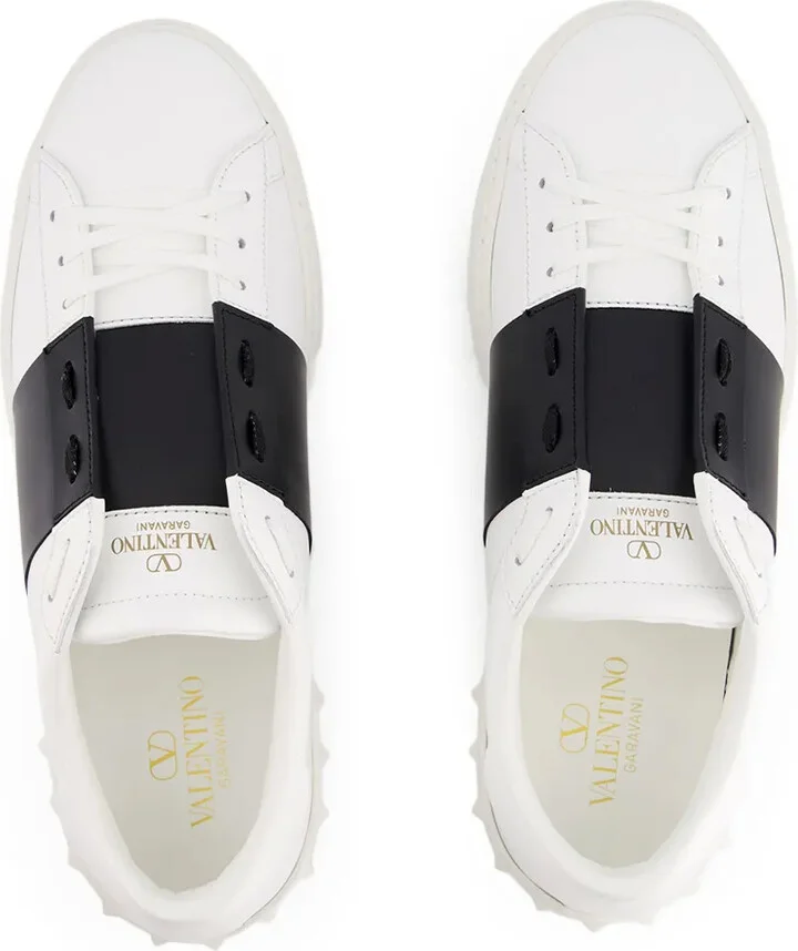 Open leather sneakers - Image 5
