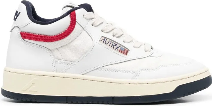 Open Mid lace-up sneakers