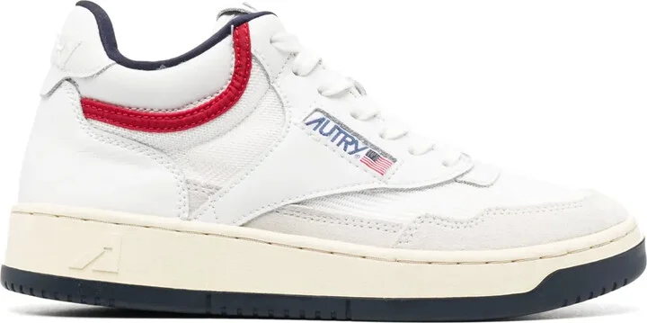 Open Mid lace-up sneakers