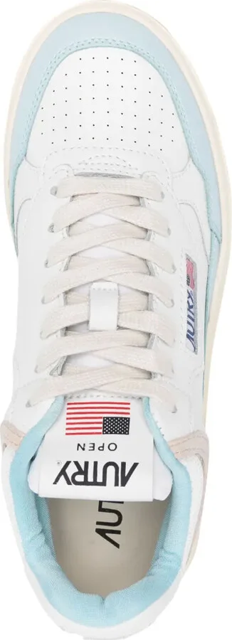 Open Mid leather sneakers - Image 4