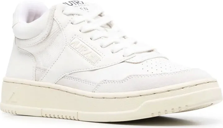 Open Mid leather sneakers - Image 2
