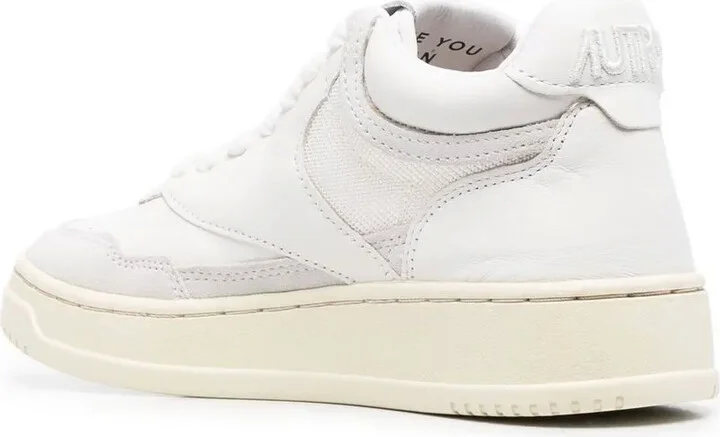 Open Mid leather sneakers - Image 3