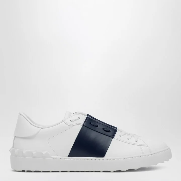 Open sneaker white/dark blue