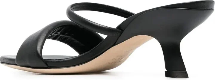 Open-Toe 70mm Leather Sandals - Image 3