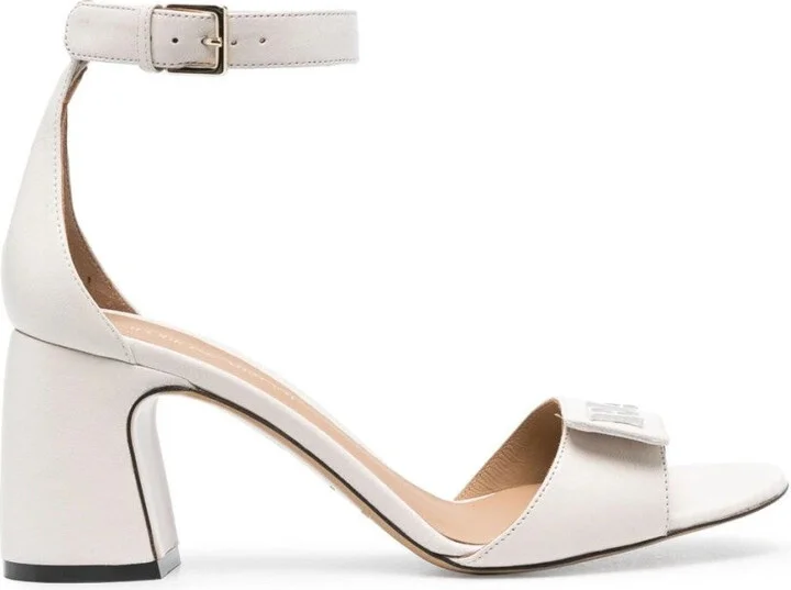 Open-Toe Beige Sandals