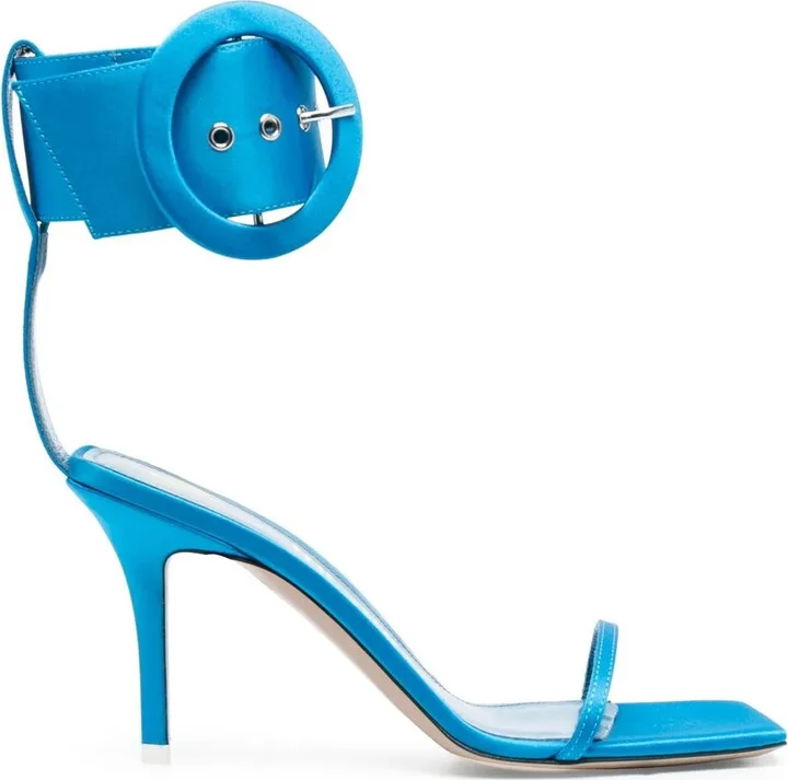 Open-Toe Buckle-Detail Sandals