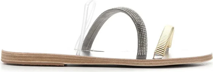 Open-Toe Flat Sandals