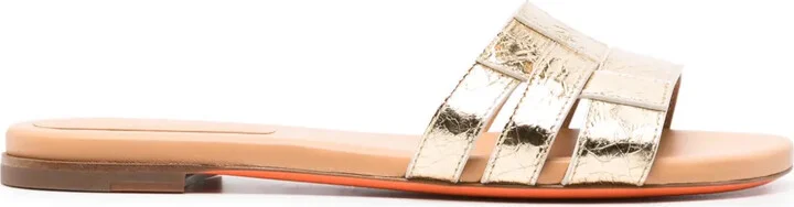 Open-Toe Flat Slides