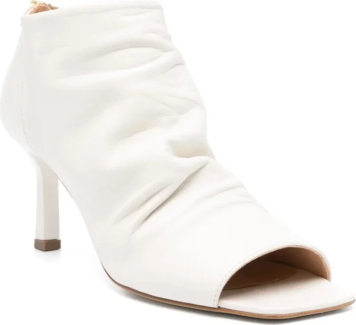 Open-Toe Heeled Ankle Boots - Image 2