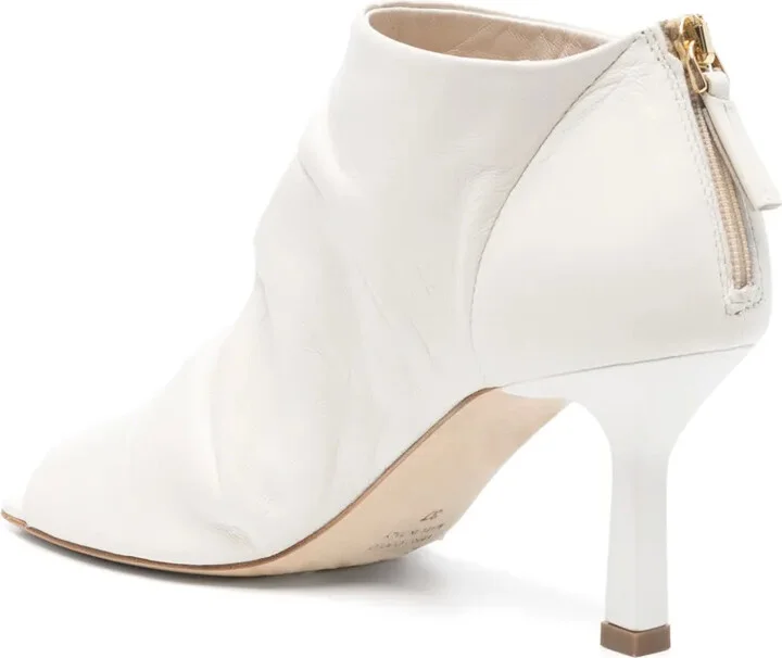 Open-Toe Heeled Ankle Boots - Image 3