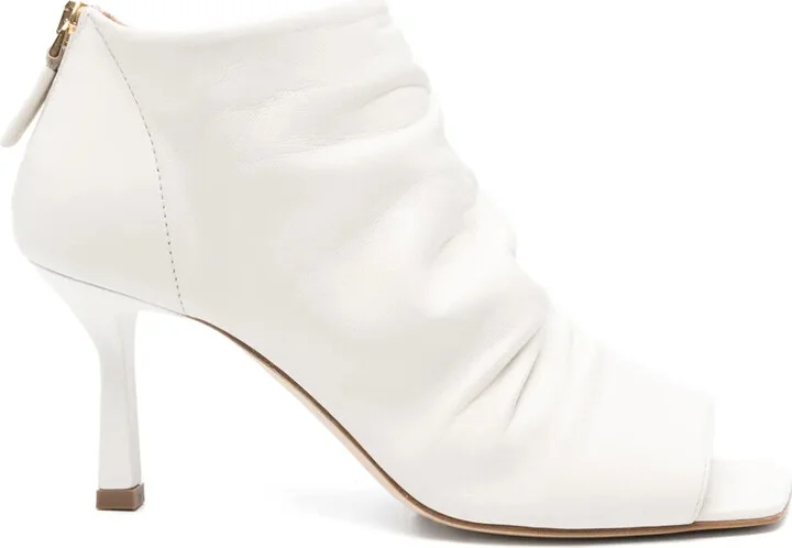 Open-Toe Heeled Ankle Boots