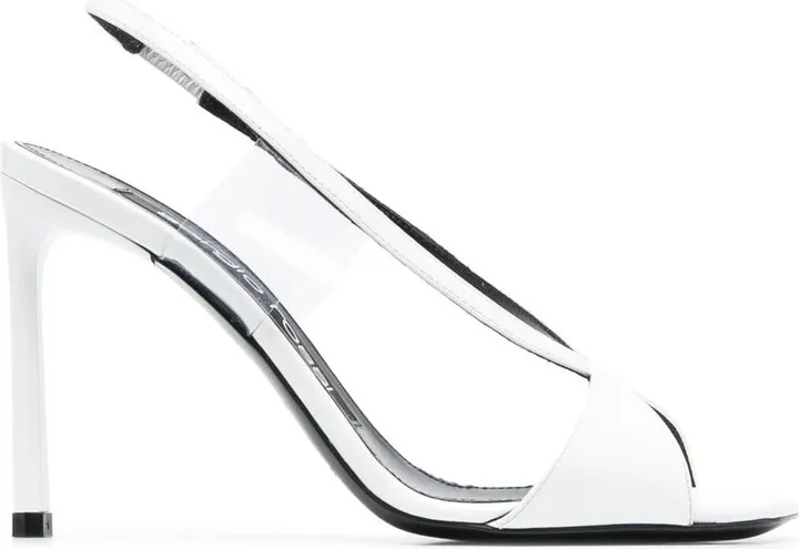 Open-Toe Leather 100mm Sandals