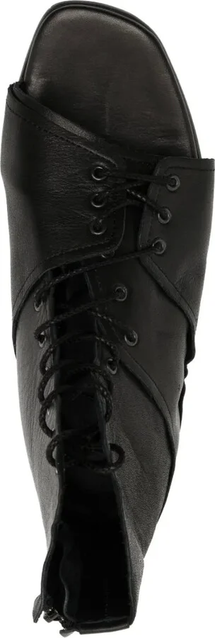 Open-Toe Leather Boots - Image 4