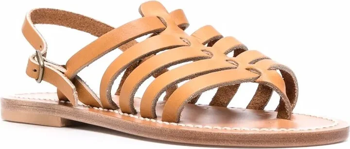 Open-Toe Leather Sandals - Image 2