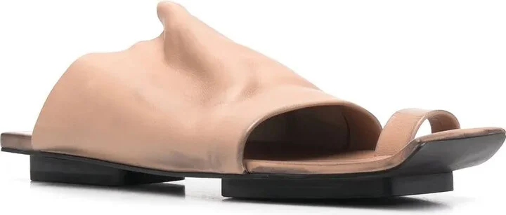 Open-Toe Leather Sandals - Image 2