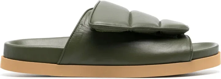 Open-Toe Padded Slides